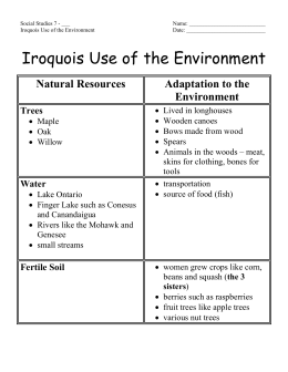 Iroquois Use of the Environment