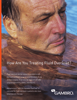 How Are You Treating Fluid Overload?