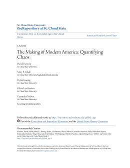 The Making of Modern America: Quantifying Chaos