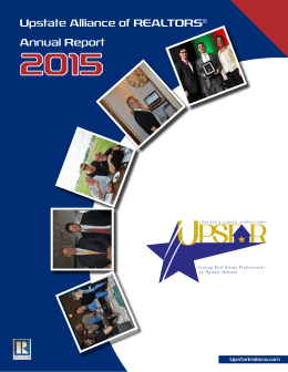 Annual Report - UPSTAR - Upstate Alliance of REALTORS