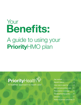 Priority HMO Handbook