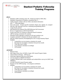 Stanford Pediatric Fellowship Training Programs