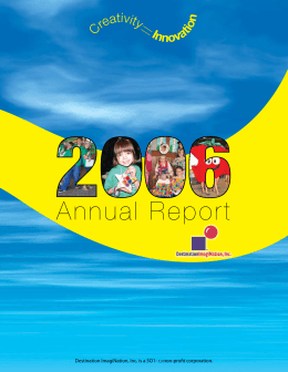 Annual Report - Destination Imagination