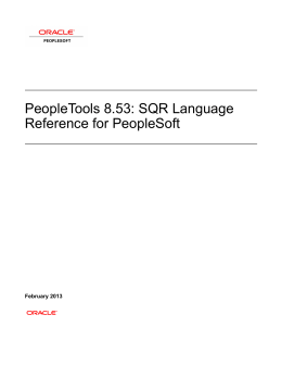 PeopleTools 8.53: SQR Language Reference for PeopleSoft