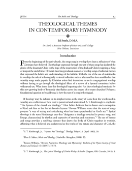 theological themes in contemporary hymnody