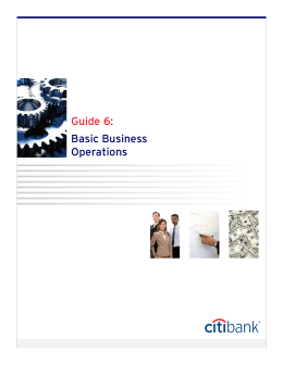 Guide 6: Basic Business Operations