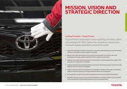 mission, vision and strategic direction
