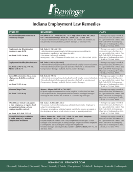 Indiana Employment Law Remedies