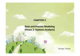 CHAPTER 4 Data and Process Modeling (Phase 2: Systems