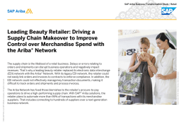 Leading Beauty Retailer: Driving a Supply Chain Makeover to
