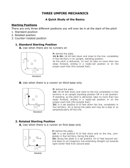 Three Umpire Mechanics - A Quick Study of the Basics