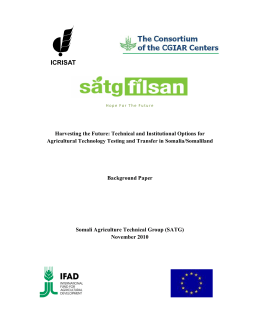 icrisat - Somali Agriculture Technical Group