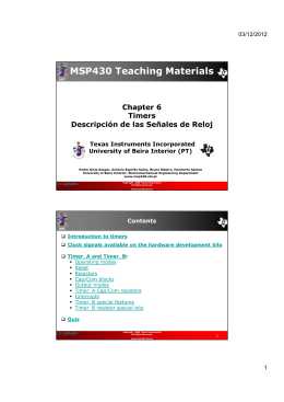 MSP430 Teaching Materials