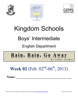 Kingdom Schools - marsermir