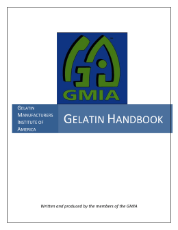 Gelatin Handbook - Gelatin