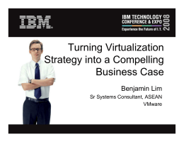 P5 - VMWare Benjamin_Turning Virtualization Strategy into a