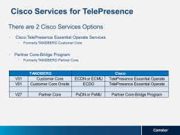 Cisco Services for TelePresence