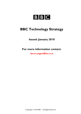 BBC Technology Strategy