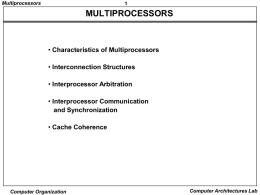 multiprocessors - GEHU CS/IT Deptt