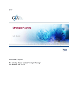 Strategic Planning - Global Fertility Academy