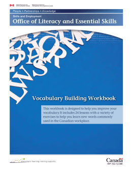 Essential Skills - Vocabulary Building Workbook