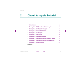 T-Spice Pro: Circuit Analysis Tutorial
