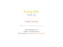 Parsing XML - Gaston Sanchez