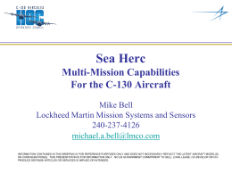 Sea Herc Multi-Mission Capabilities For the C
