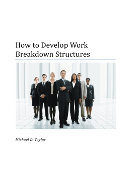 How to Develop Work Breakdown Structures