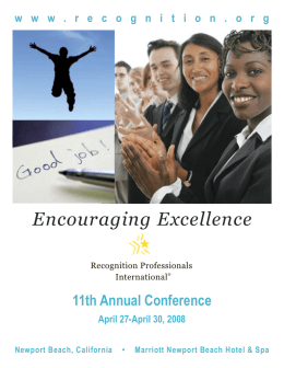 Brochure - Recognition Professionals International