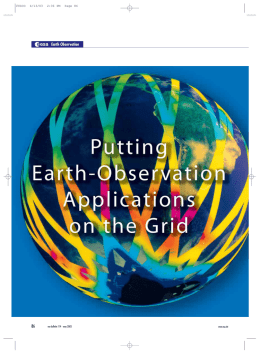 putting earth observation applications on the grid
