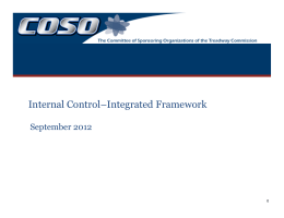 Internal Control–Integrated Framework