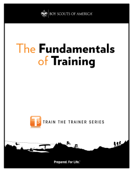 Fundamentals of Training