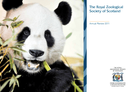 president`s statement - The Royal Zoological Society of Scotland