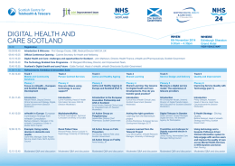 Conference Programme - Scottish Centre for Telehealth and Telecare
