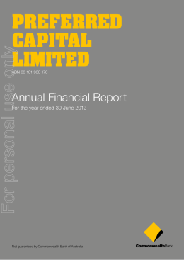 Preferred CaPital limited