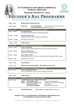 FOUNDER`S DAY PROGRAMME
