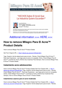 How to remove Milagro Para El Acne™ Product
