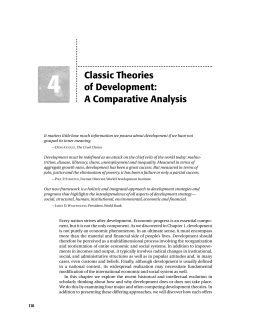 Classic Theories of Development: A Comparative Analysis