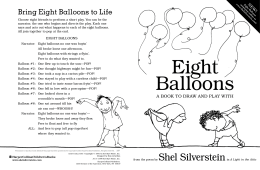 Eight Balloons Activity Booklet