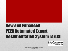 PEZA Expanded AEDS Presentation Feb 2012
