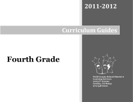 Curriculum Guide - Greeley-Evans School District 6 / Homepage