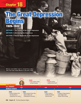 Chapter 18: The Great Depression Begins, 1929-1932