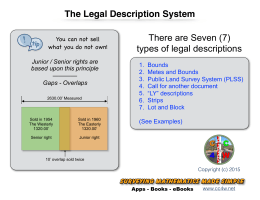 types of legal descriptions