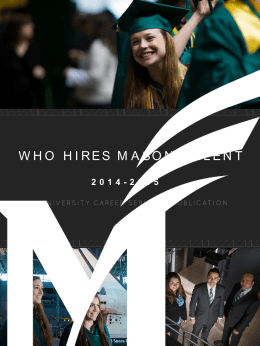 WHO HIRES MASON TALENT - University Career Services