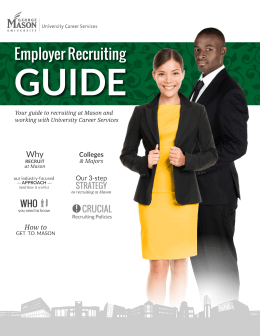 Employer Recruiting - University Career Services