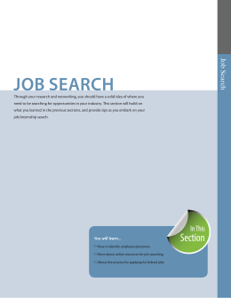 job search - University Career Services