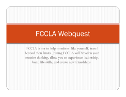 FCCLA Webquest - Bingham High School