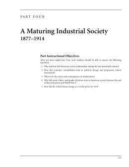A Maturing Industrial Society