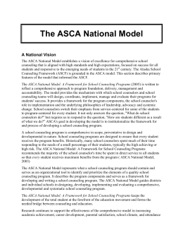 The ASCA National Model